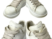 画像をギャラリービューアに読み込む, Alexander McQueen アレキサンダーマックイーン オーバーサイズドスニーカー 紐靴 ホワイト シルバー サイズ37 良品 中古 64858