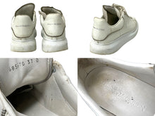 画像をギャラリービューアに読み込む, Alexander McQueen アレキサンダーマックイーン オーバーサイズドスニーカー 紐靴 ホワイト シルバー サイズ37 良品 中古 64858