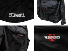 画像をギャラリービューアに読み込む, VETEMENTS ヴェトモン ナイロンジャケット マウンテンジャケット アウター ウエストバック UAH20JA823 ブラック サイズS 良品 中古 64862