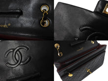 画像をギャラリービューアに読み込む, CHANEL シャネル マトラッセ シングルフラップ ジップ付き 1番台 ラムスキン ブラック ゴールド金具 美品 中古 64878