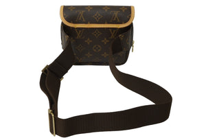 新品同様 LOUIS VUITTON ルイヴィトン バムバッグ ボスフォール ウエストバッグ ポーチ モノグラム M40108 ゴールド金具 中古 64881