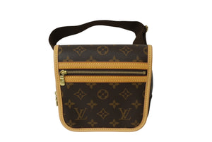 新品同様 LOUIS VUITTON ルイヴィトン バムバッグ ボスフォール ウエストバッグ ポーチ モノグラム M40108 ゴールド金具 中古 64881