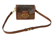 画像をギャラリービューアに読み込む, LOUISVUITTON ルイヴィトン ドーフィーヌMINI ショルダーバッグ M44580 モノグラムリバース ブラウン ゴールド金具 良品 中古 64883
