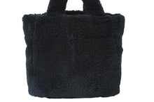 Load image into Gallery viewer, PRADA プラダ テリー ミニトート 2wayハンドバッグ レタリングロゴ 1BG447 ブラック ホワイト シルバー金具 良品 中古 64888