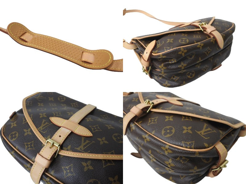 極美品 LOUIS VUITTON ルイヴィトン ソミュール30 ショルダーバッグ ブラウン モノグラム ロゴ 斜めがけ M42256 中古  64895 – Casanova Vintage