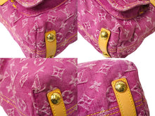 Load image into Gallery viewer, 極美品 LOUIS VUITTON ルイヴィトン バギーPM モノグラムデニム ショルダーバッグ M95212 デニム レザー ピンク 中古 64896