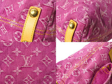 Load image into Gallery viewer, 極美品 LOUIS VUITTON ルイヴィトン バギーPM モノグラムデニム ショルダーバッグ M95212 デニム レザー ピンク 中古 64896