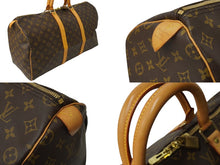 画像をギャラリービューアに読み込む, LOUISVUITTON ルイヴィトン キーポル50 ボストンバッグ M41426 PVCコーティングキャンバス ブラウン 美品 中古 64897