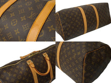 画像をギャラリービューアに読み込む, LOUISVUITTON ルイヴィトン キーポル50 ボストンバッグ M41426 PVCコーティングキャンバス ブラウン 美品 中古 64897