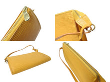 画像をギャラリービューアに読み込む, 極美品 LouisVuitton ルイヴィトン エピ ポシェット アクセソワール アクセサリーポーチ ハンドバッグ M52959 イエロー 中古 64899