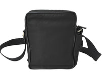 Load image into Gallery viewer, PRADA プラダ ミニメッセンジャー ショルダーバッグ トライアングルロゴ ナイロン ブラック シルバー金具 美品 中古 64902