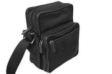 Load image into Gallery viewer, PRADA プラダ ミニメッセンジャー ショルダーバッグ トライアングルロゴ ナイロン ブラック シルバー金具 美品 中古 64902
