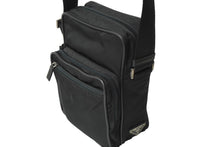 Load image into Gallery viewer, PRADA プラダ ミニメッセンジャー ショルダーバッグ トライアングルロゴ ナイロン ブラック シルバー金具 美品 中古 64902