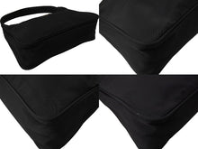 Load image into Gallery viewer, 極美品 PRADA プラダ ハンドバッグ ホーボー ショルダーバッグ ミニバックMV515 三角プレート ナイロン ブラック 中古 64912