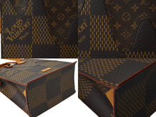 画像をギャラリービューアに読み込む, LOUIS VUITTON ルイヴィトン トートバッグ ジャイアント NIGO ダミエ モノグラムキャンバス ブラウン N40355 美品 中古 64937