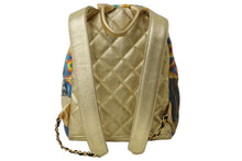 Load image into Gallery viewer, 極美品 CHANEL シャネル グラフィティ リュック バックパック 28番台 ココマーク メディエダールコレクション エジプト AS0867 ゴールド 中古 64941