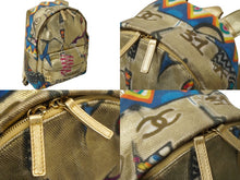 Load image into Gallery viewer, 極美品 CHANEL シャネル グラフィティ リュック バックパック 28番台 ココマーク メディエダールコレクション エジプト AS0867 ゴールド 中古 64941