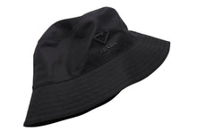Load image into Gallery viewer, PRADA プラダ バケットハット 帽子 ロゴ RE-NYLON 2HC137 ナイロン ブラック サイズS 美品 中古 64943