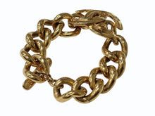 Load image into Gallery viewer, 極美品 CHANEL シャネル VINTAGE ヴィンテージ ココマーク ブレスレット 重量約78.1g 全長約19.5cm 94P刻印 ゴールド メタル GP 中古 64958