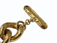 Load image into Gallery viewer, 極美品 CHANEL シャネル VINTAGE ヴィンテージ ココマーク ブレスレット 重量約78.1g 全長約19.5cm 94P刻印 ゴールド メタル GP 中古 64958