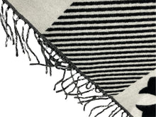 Load image into Gallery viewer, 新品未使用 ChromeHearts クロムハーツ チェッカードカシミアブランケット 2812-304-0011 カシミヤ ウール ブラック ブラック 64968