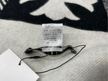 Load image into Gallery viewer, 新品未使用 ChromeHearts クロムハーツ チェッカードカシミアブランケット 2812-304-0011 カシミヤ ウール ブラック ブラック 64968
