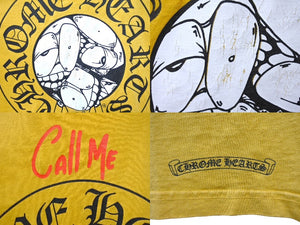 CHROME HEARTS クロムハーツ MATTY BOY マッティボーイ 半袖Tシャツ トップス クールネック バックプリント サイズXL 美品 中古 64976