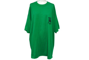 DEATHROW RECORDS Dogpound Short Sleeve T-shirt Tops Cool Neck Green Black Good Condition Used 64981