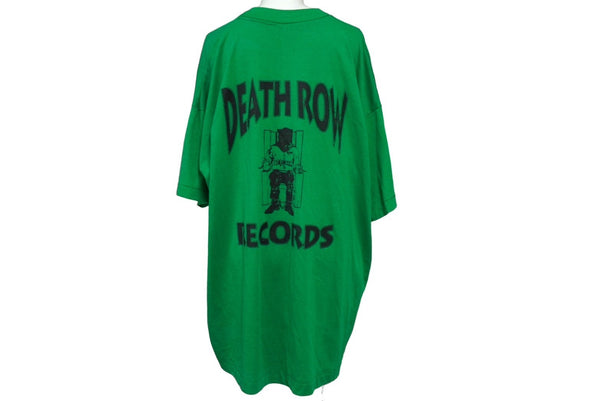 DEATHROW RECORDS Dogpound Short Sleeve T-shirt Tops Cool Neck Green Black Good Condition Used 64981