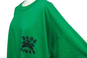 DEATHROW RECORDS Dogpound Short Sleeve T-shirt Tops Cool Neck Green Black Good Condition Used 64981