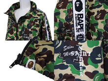 Load image into Gallery viewer, 極美品 A BATHING APE アベイシングエイプ SAINT MICHAEL セントマイケル アウター ブルゾン SM-YS8-0000-C29 サイズXL グリーン 中古 64987