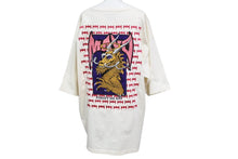 画像をギャラリービューアに読み込む, MAYO メイヨー ドラゴン刺繍 半袖Ｔシャツ カットソー トップス クールネック ホワイト パープル ピンク サイズXL 美品 中古 64994