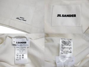 JIL SANDER ジルサンダー 半袖Ｔシャツ 厚手 トップス ワッペン クールネック KKJMIW0510 ホワイト コットン XL 美品 中古 64996