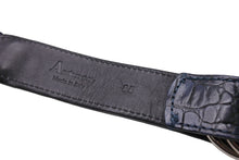 画像をギャラリービューアに読み込む, ANDERSON'S アンダーソンズ ベルト Wリング メッシュベルト ネイビー シルバー 金具 全長96cm 良品 中古 64997