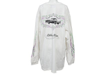 Load image into Gallery viewer, 極美品 WHIP STATION ウィップステーション 長袖Tシャツ トップス ピンストライピング ロングスリーブ ホワイト サイズ2XL 中古 64998