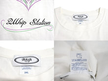 Load image into Gallery viewer, 極美品 WHIP STATION ウィップステーション 長袖Tシャツ トップス ピンストライピング ロングスリーブ ホワイト サイズ2XL 中古 64998