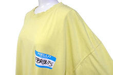 画像をギャラリービューアに読み込む, VETEMENTS ヴェトモン ダメージTシャツ 半袖Tシャツ UE63TR640Y HELLO my Name is VETEMENTS イエロー サイズM 美品 中古 65001