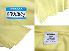 画像をギャラリービューアに読み込む, VETEMENTS ヴェトモン ダメージTシャツ 半袖Tシャツ UE63TR640Y HELLO my Name is VETEMENTS イエロー サイズM 美品 中古 65001