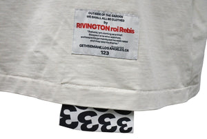 RIVINGTON roi Rebis リヴィントンロイレヴィス RRR123 半袖Ｔシャツ クールネック トップス ベージュ サイズ3 美品 中古 65005