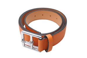 ITTI イッチ ベルト HERRIE HOLELESS BELT/ DIPLO FJORD B'2nd ビーセカンド 785-1971002 レザー 全長113cm オレンジ 美品 中古 65007