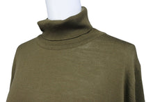 画像をギャラリービューアに読み込む, JOHN SMEDLEY ジョンスメドレー ニット セーター 長袖 タートルネック トップス CA45550 サイズL カーキ 美品 中古 65011