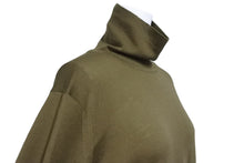 画像をギャラリービューアに読み込む, JOHN SMEDLEY ジョンスメドレー ニット セーター 長袖 タートルネック トップス CA45550 サイズL カーキ 美品 中古 65011