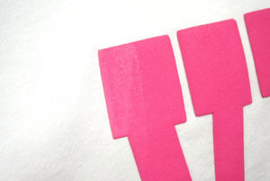 VETEMENTS ヴェトモン ダメージTシャツ オートチュール 半袖Tシャツ UE63TR740W クールネック ホワイト ピンク サイズM 良品 中古 65018