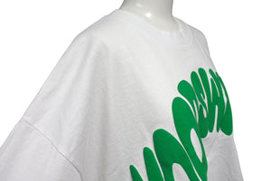 MOOD SWINGS ムーンスウィングス 半袖Ｔシャツ トップス クールネックホワイト グリーン サイズXL 美品 中古 65022