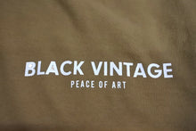 Load image into Gallery viewer, BLACK VINTAGE ブラック ヴィンテージ 半袖Tシャツ トップス カットソー クールネック ブラウン ホワイト サイズXXL 美品 中古 65023