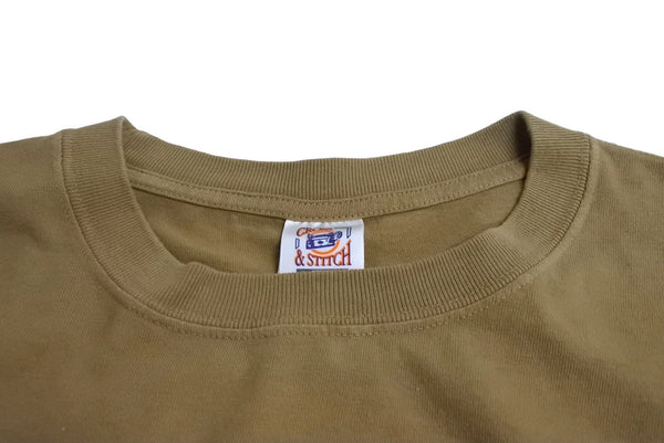 BLACK VINTAGE ブラック ヴィンテージ 半袖Tシャツ トップス カットソー クールネック ブラウン ホワイト サイズXXL 美品 中古 65023