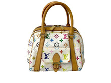 Load image into Gallery viewer, LouisVuitton ルイヴィトン プリシラ ハンドバッグ モノグラム M40096 ホワイト ブロン マルチカラー PVC 美品 中古 65034