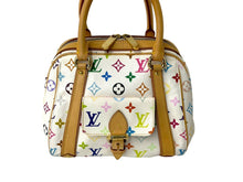 Load image into Gallery viewer, LouisVuitton ルイヴィトン プリシラ ハンドバッグ モノグラム M40096 ホワイト ブロン マルチカラー PVC 美品 中古 65034