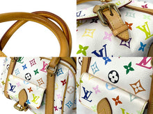 Load image into Gallery viewer, LouisVuitton ルイヴィトン プリシラ ハンドバッグ モノグラム M40096 ホワイト ブロン マルチカラー PVC 美品 中古 65034