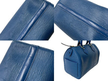 画像をギャラリービューアに読み込む, LouisVuitton ルイヴィトン スピーディ25 ボストンバッグ M43015 VI0994 エピレザー ブルー ゴールド金具 美品 中古 65035